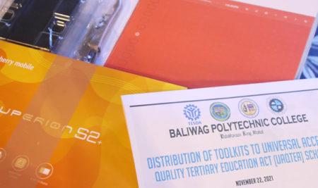 TESDA-Bulacan Distributes Starter ToolKits to BTECH UAQTEA Scholars